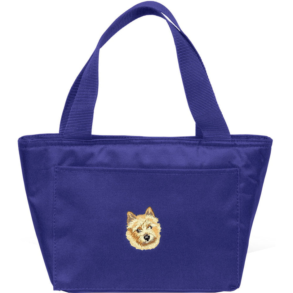 Norwich Terrier Embroidered Insulated Lunch Tote
