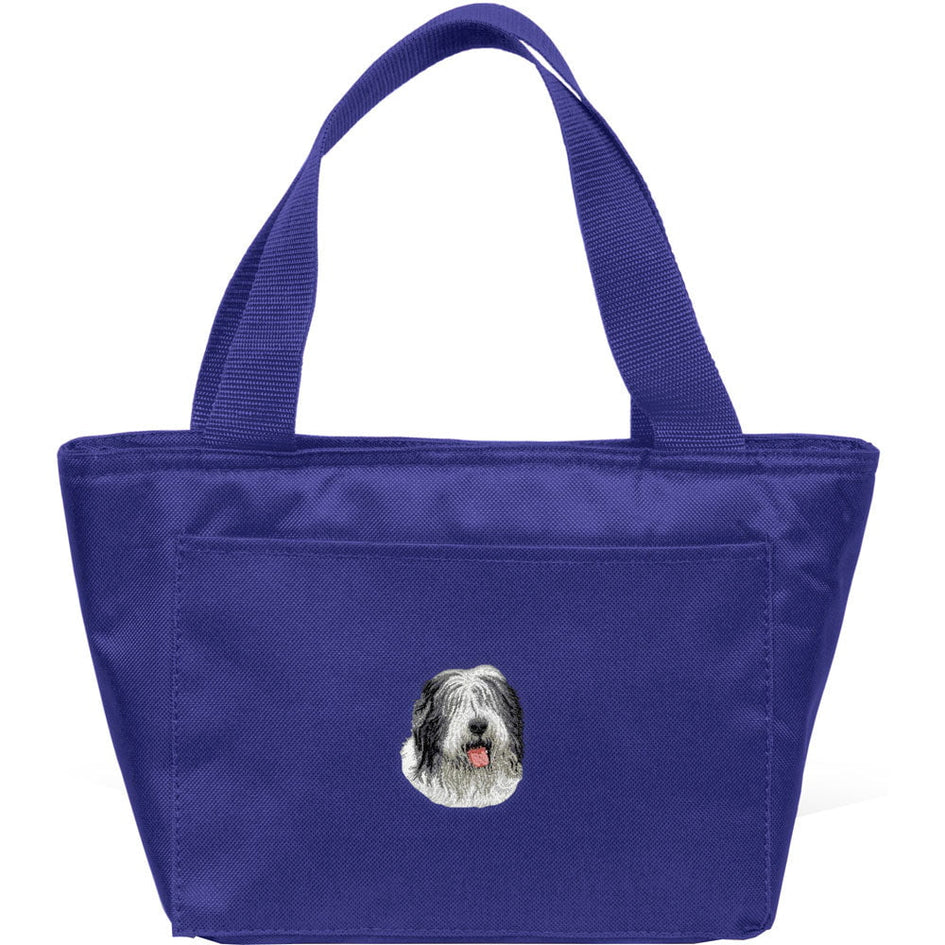 Old English Sheepdog Embroidered Insulated Lunch Tote