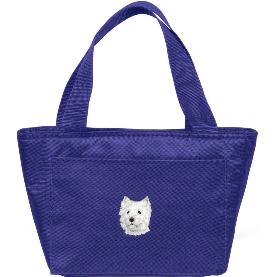 West Highland White Terrier Embroidered Insulated Lunch Tote