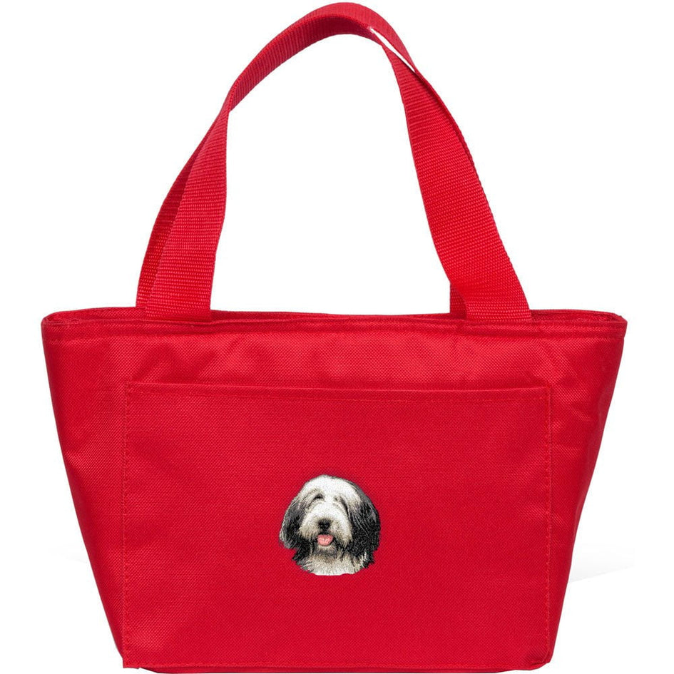 Bearded Collie Embroidered Insulated Lunch Tote