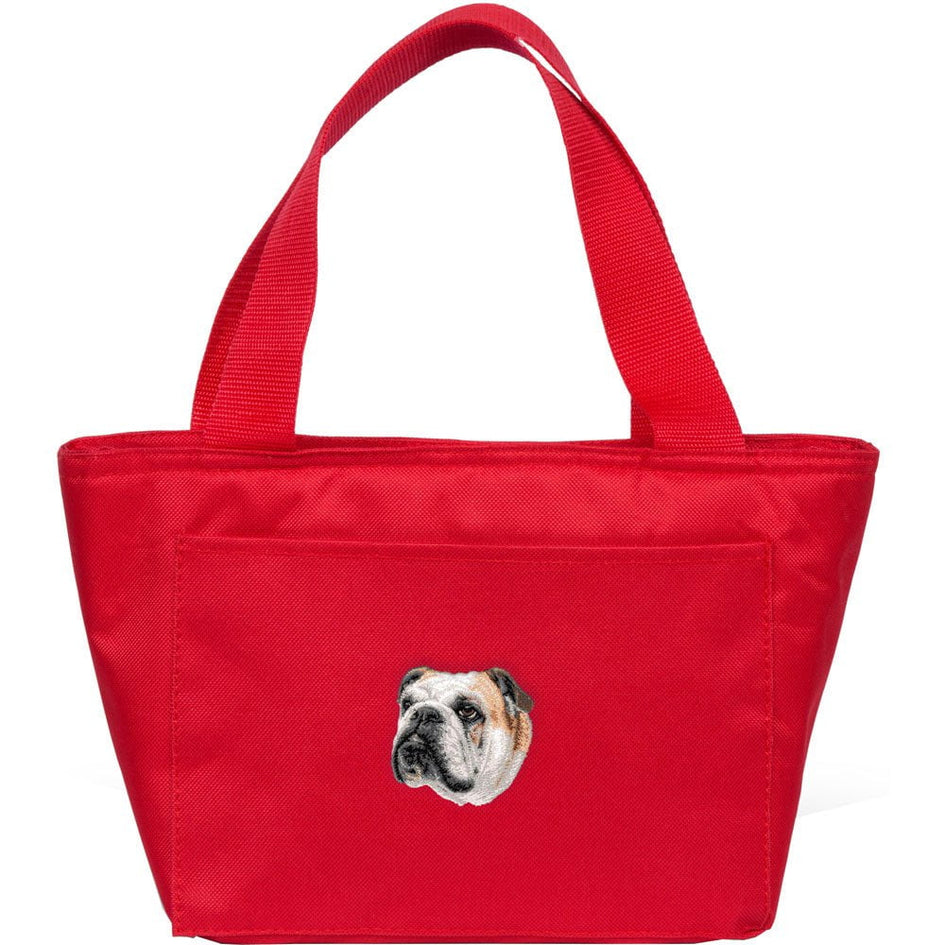 Bulldog Embroidered Insulated Lunch Tote