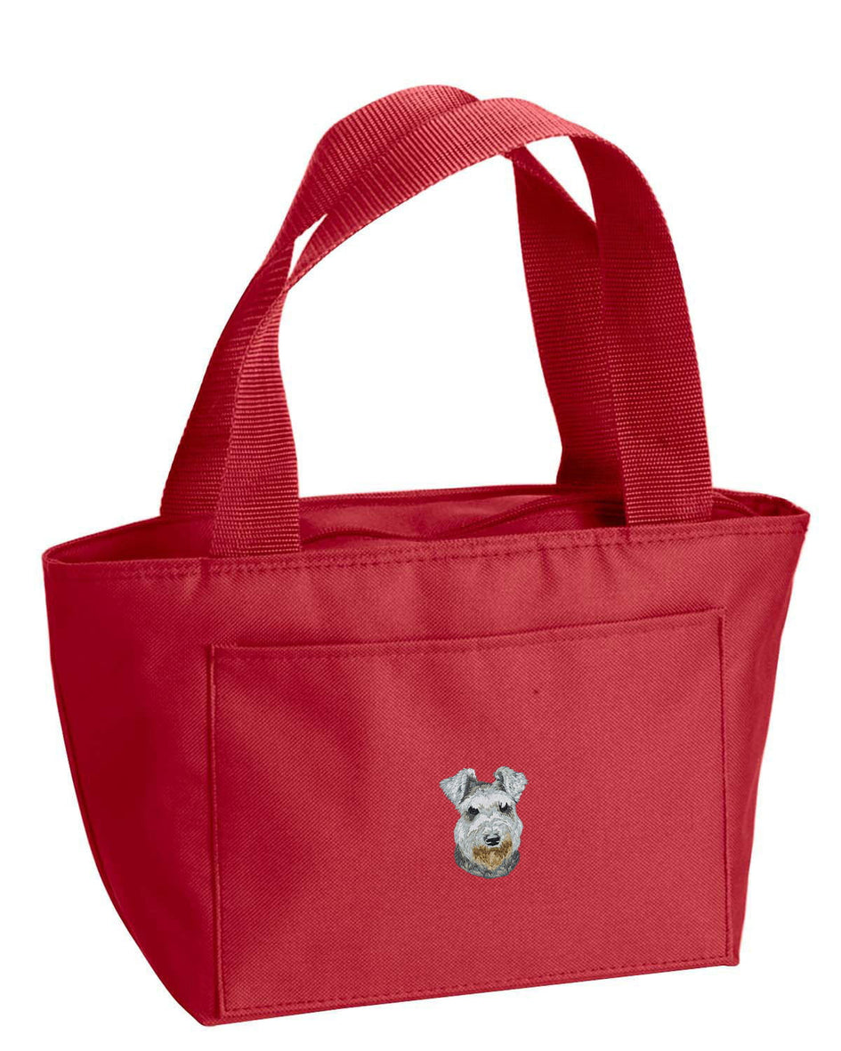 Miniature Schnauzer Embroidered Insulated Lunch Tote