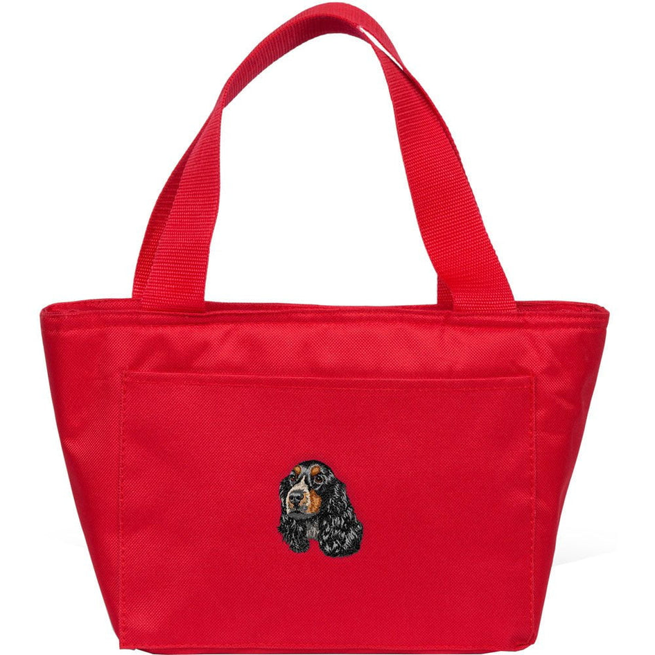 English Cocker Spaniel Embroidered Insulated Lunch Tote