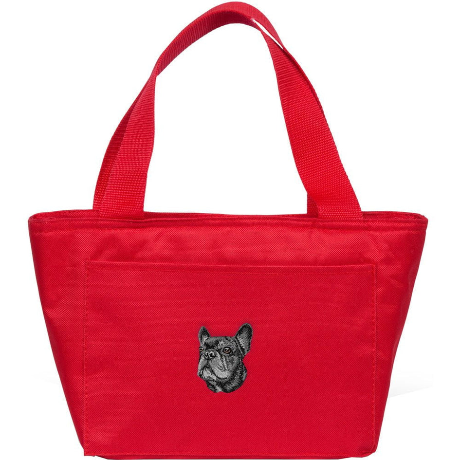 French Bulldog Embroidered Insulated Lunch Tote