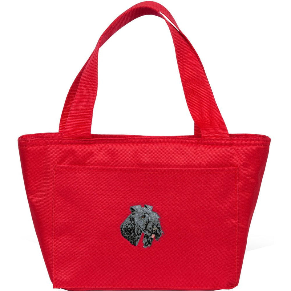Kerry Blue Terrier Embroidered Insulated Lunch Tote