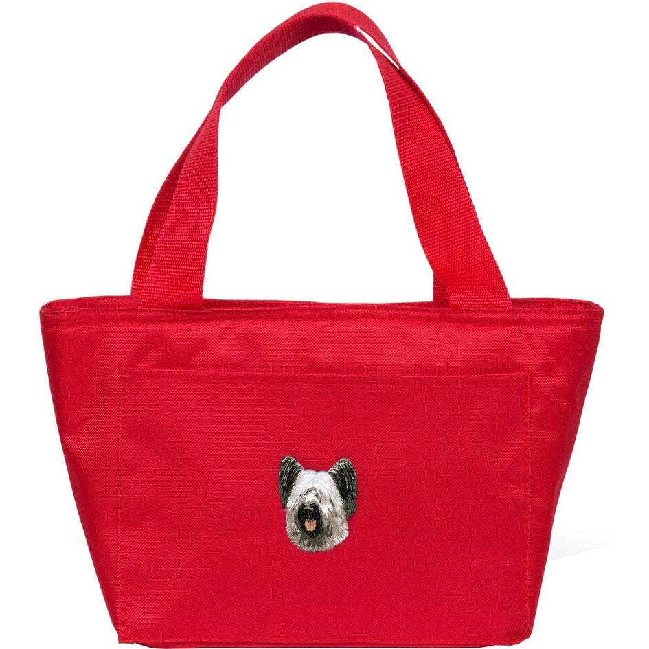 Skye Terrier Embroidered Insulated Lunch Tote