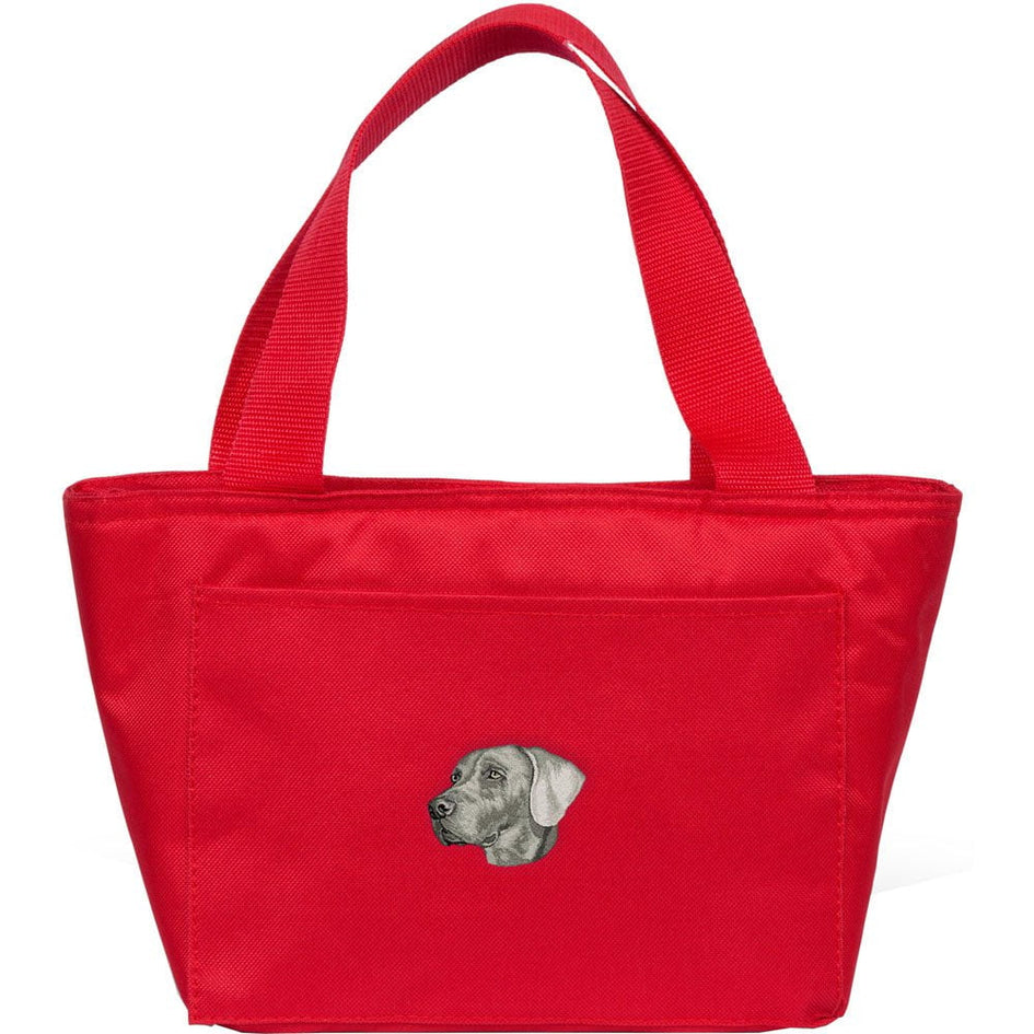 Weimaraner Embroidered Insulated Lunch Tote