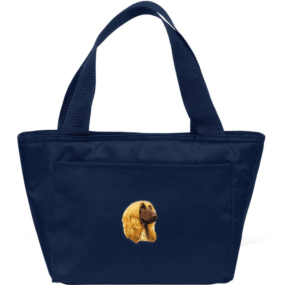 Afghan Hound Embroidered Insulated Lunch Tote