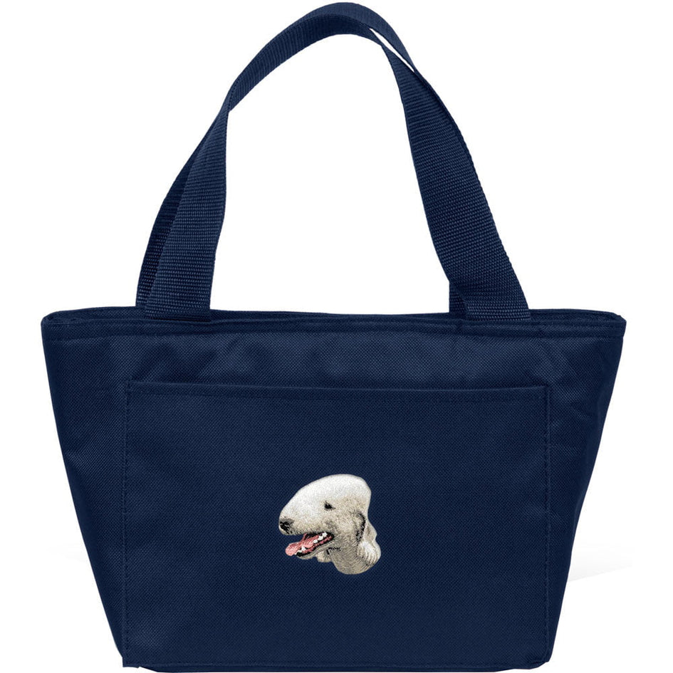 Bedlington Terrier Embroidered Insulated Lunch Tote