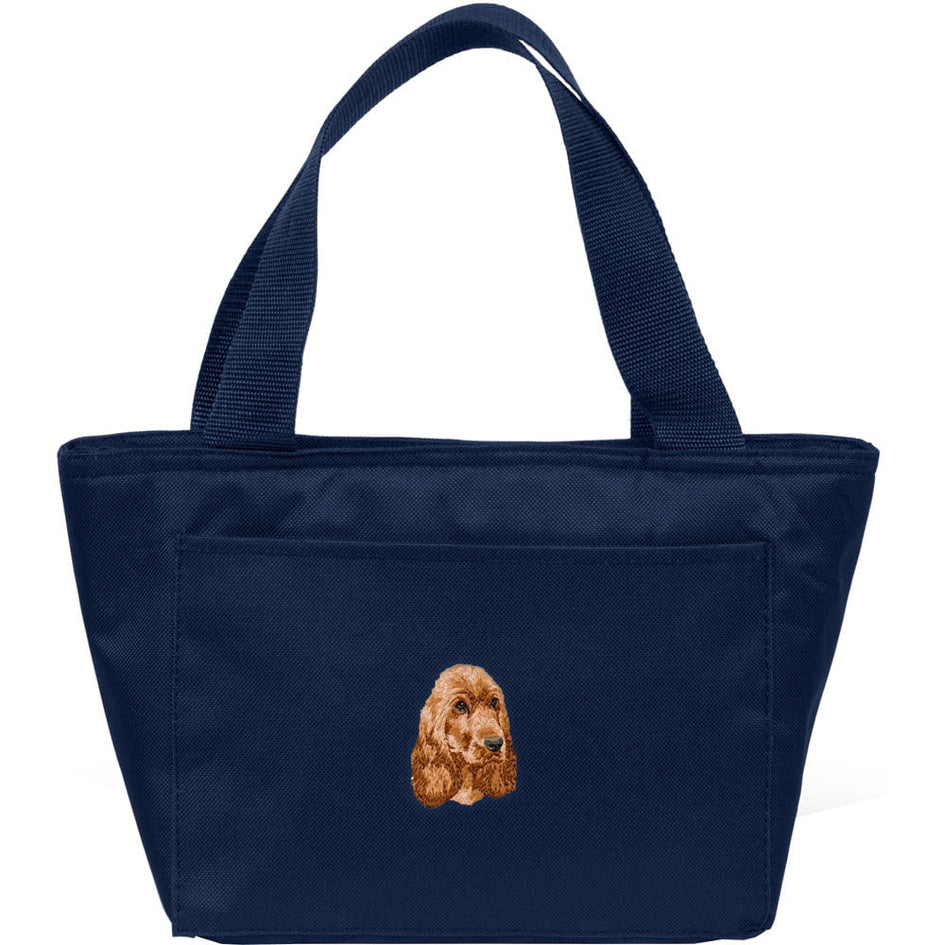 English Cocker Spaniel Embroidered Insulated Lunch Tote