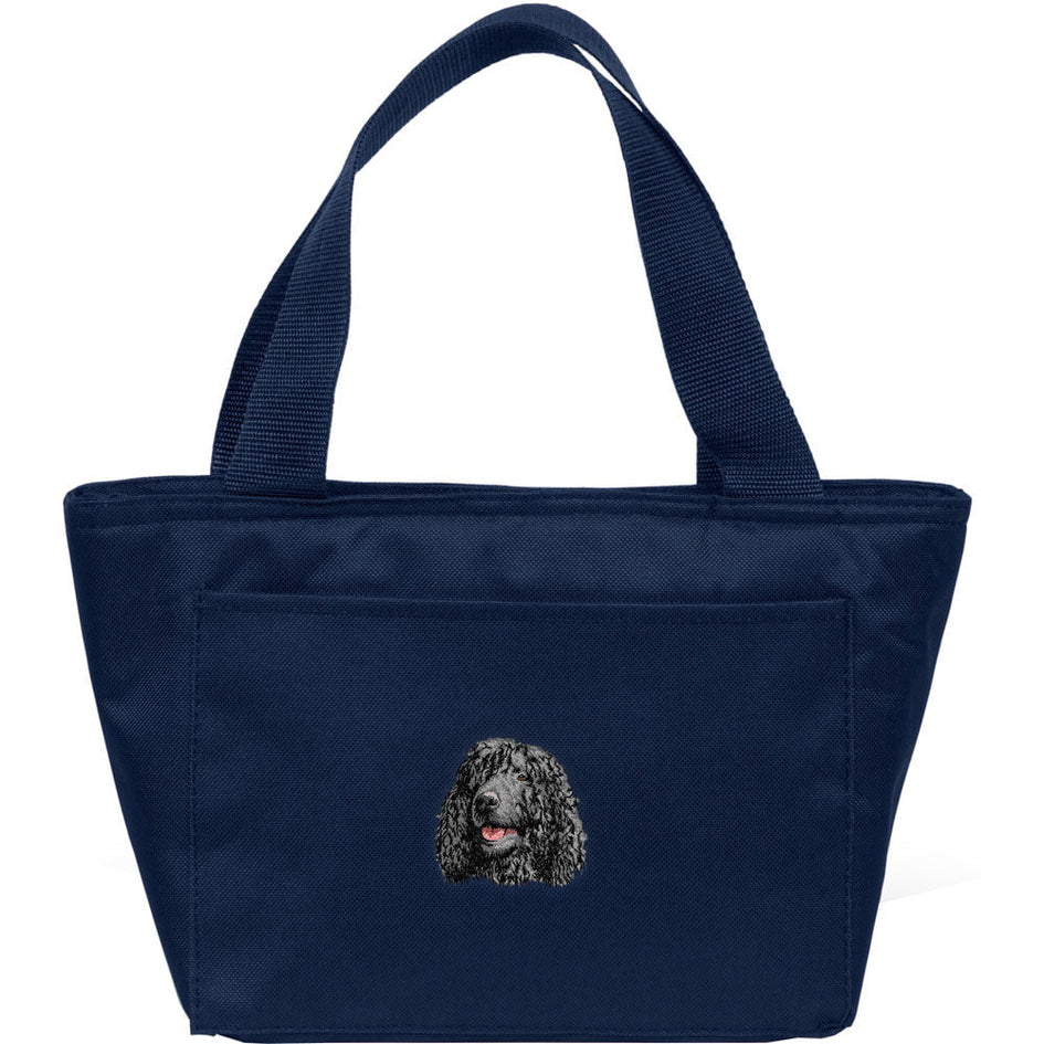Irish Water Spaniel Embroidered Insulated Lunch Tote