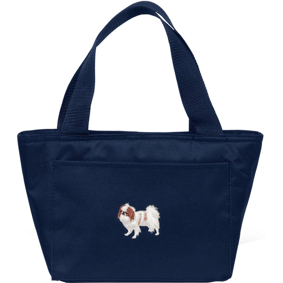 Japanese Chin Embroidered Insulated Lunch Tote