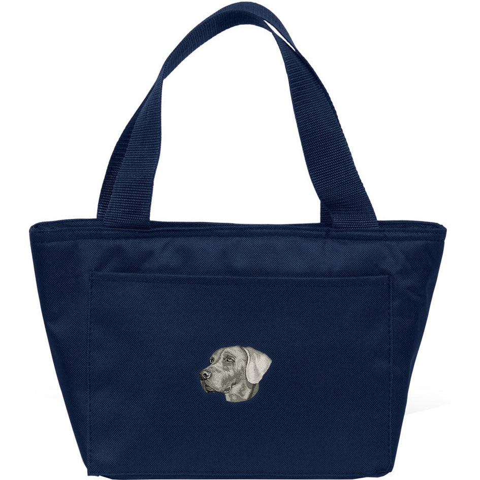 Weimaraner Embroidered Insulated Lunch Tote