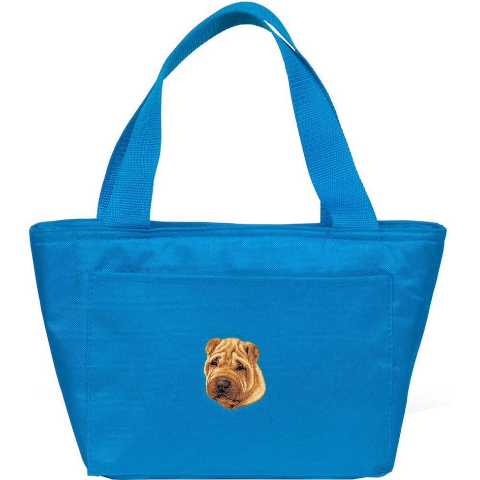 Chinese Shar Pei Embroidered Insulated Lunch Tote