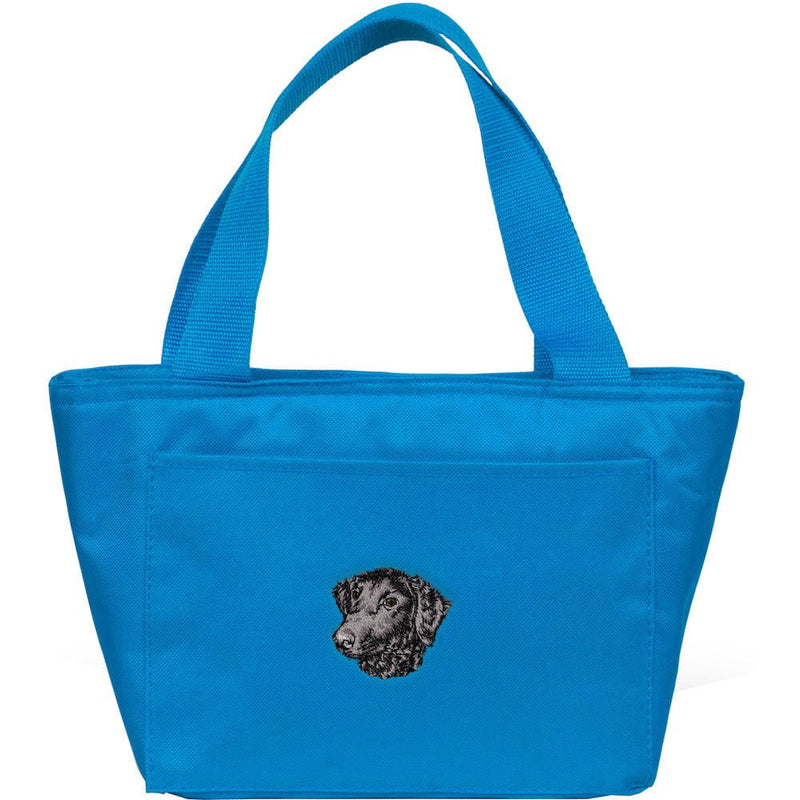 Curly-Coated Retriever Embroidered Insulated Lunch Tote