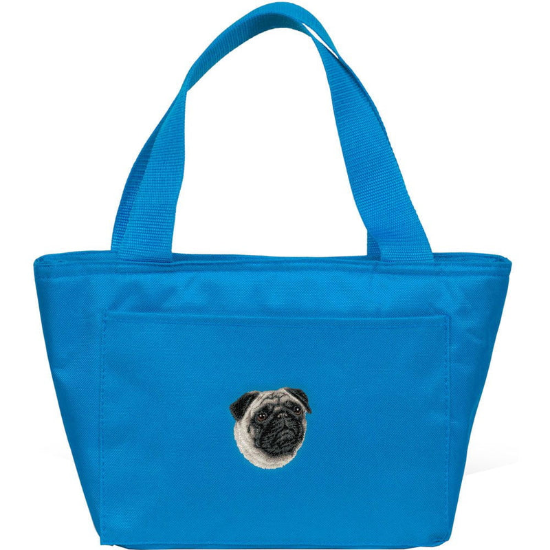 Pug Embroidered Insulated Lunch Tote