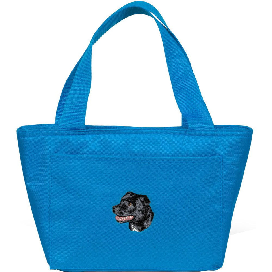 Staffordshire Bull Terrier Embroidered Insulated Lunch Tote