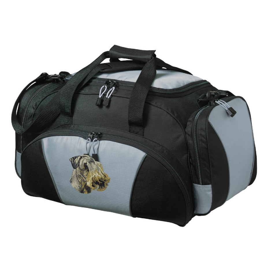 Cesky Terrier Embroidered Duffel Bags