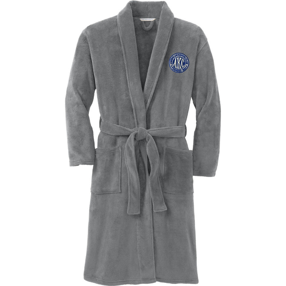 AKC Seal Embroidered Plush Microfleece Robe