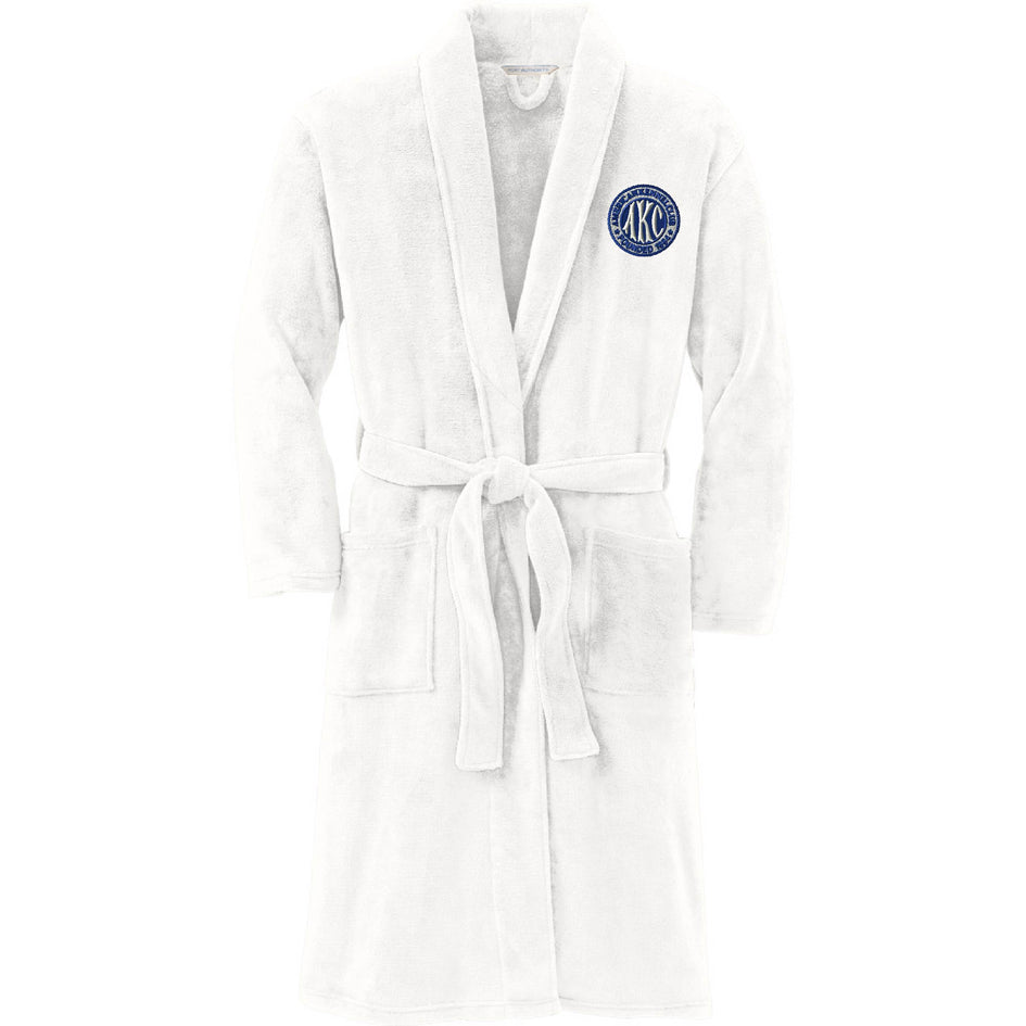 AKC Seal Embroidered Plush Microfleece Robe