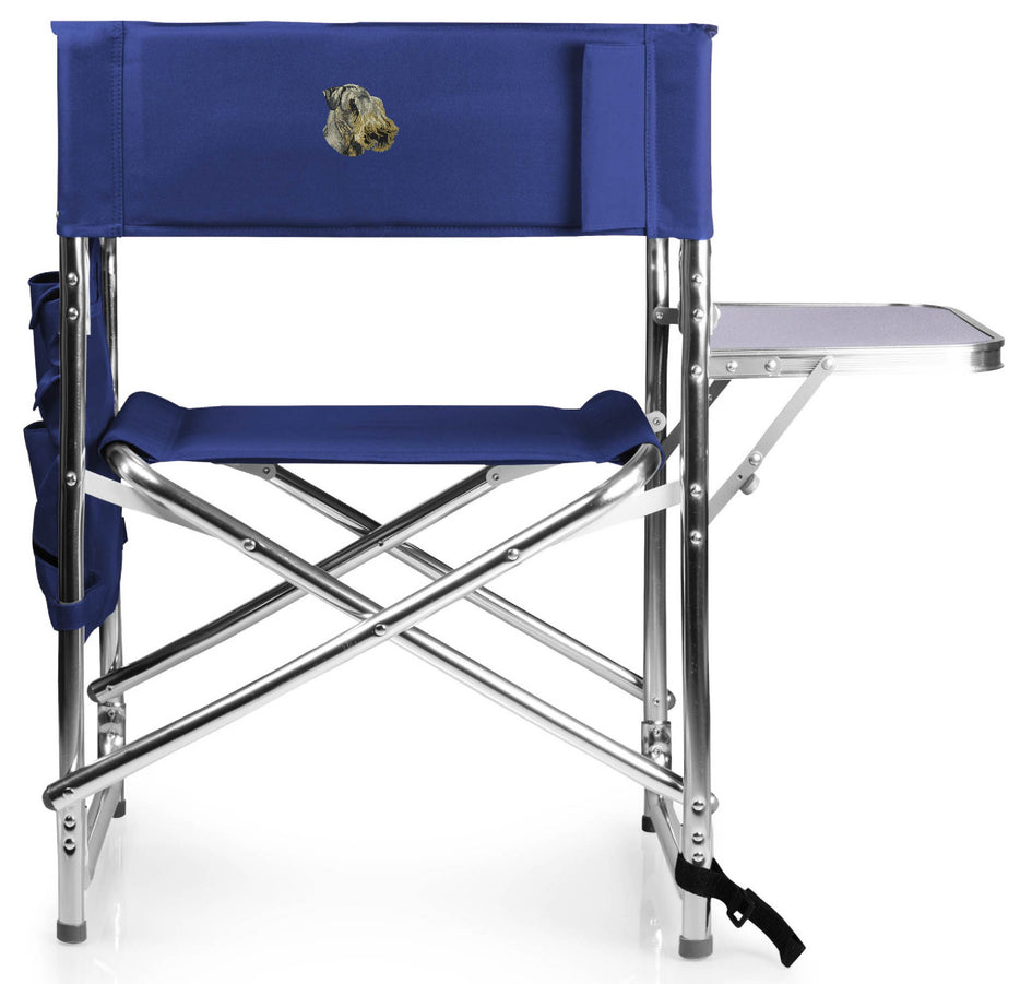 Cesky Terrier Embroidered Sports Chair