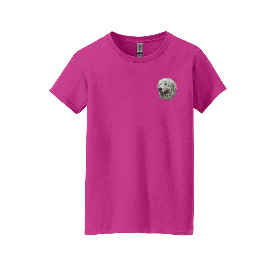 Kuvasz Embroidered Ladies T-Shirts