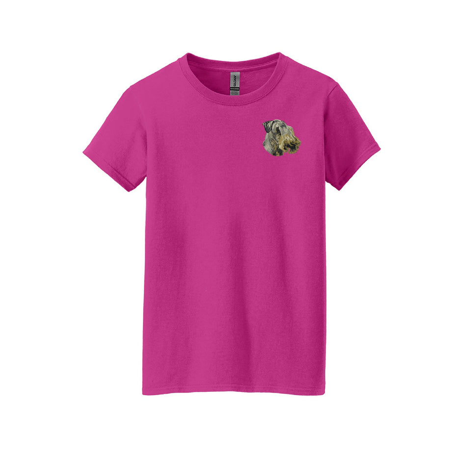 Cesky Terrier Embroidered Ladies T-Shirt