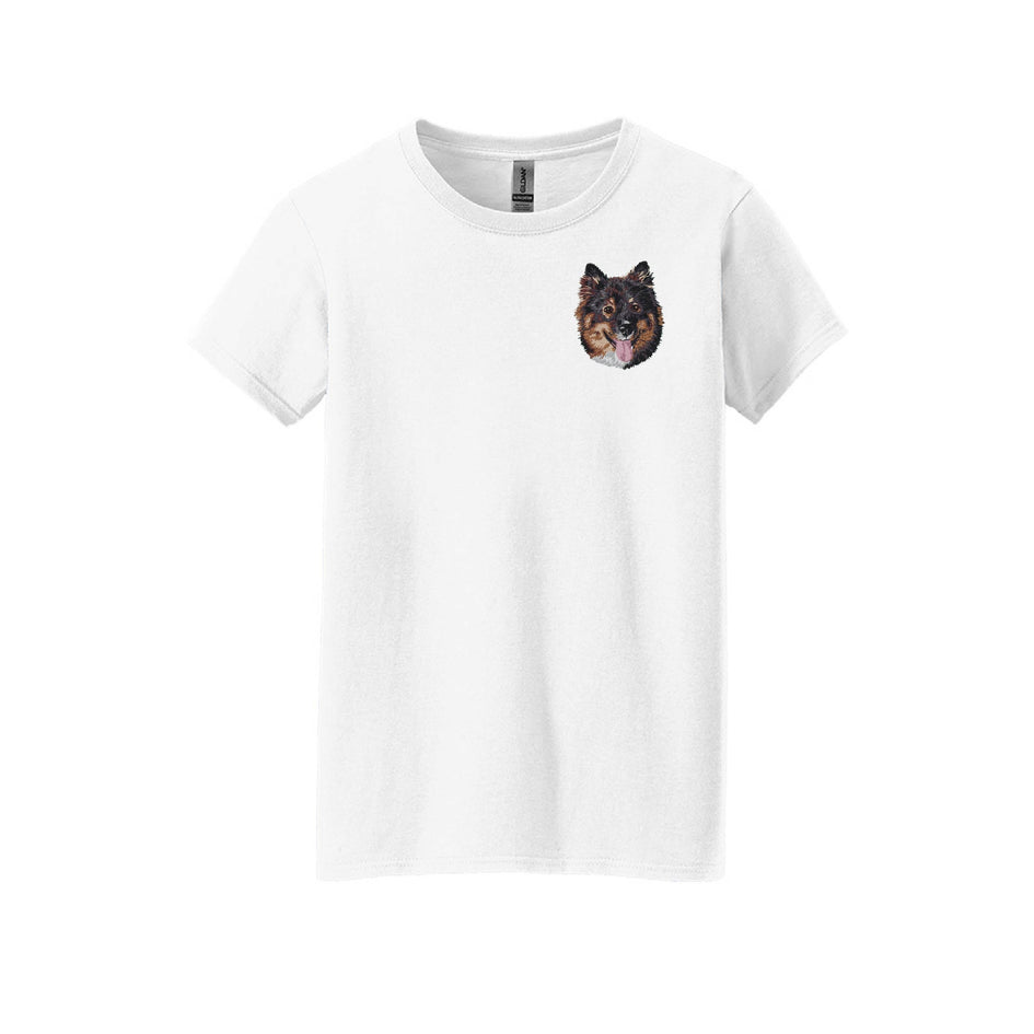 Finnish Lapphund Embroidered Ladies T-Shirts