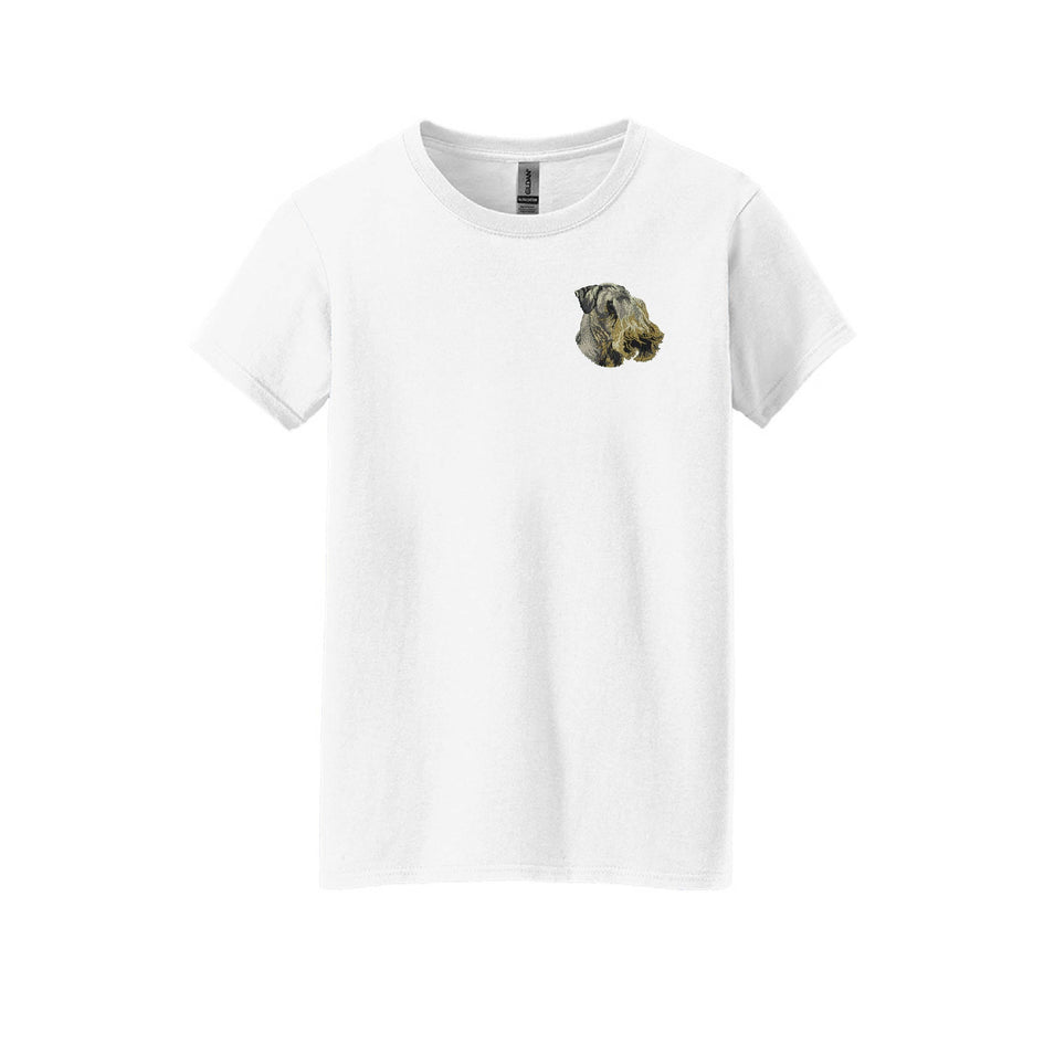 Cesky Terrier Embroidered Ladies T-Shirt