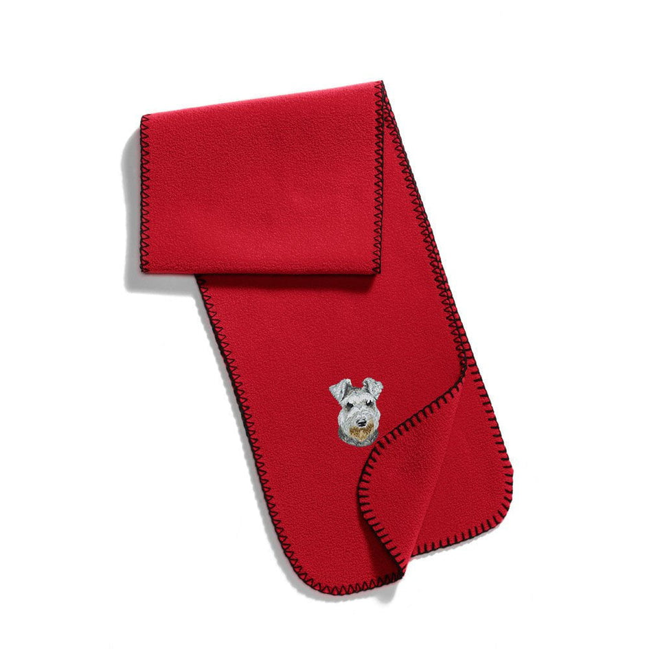 Miniature Schnauzer Embroidered Scarves