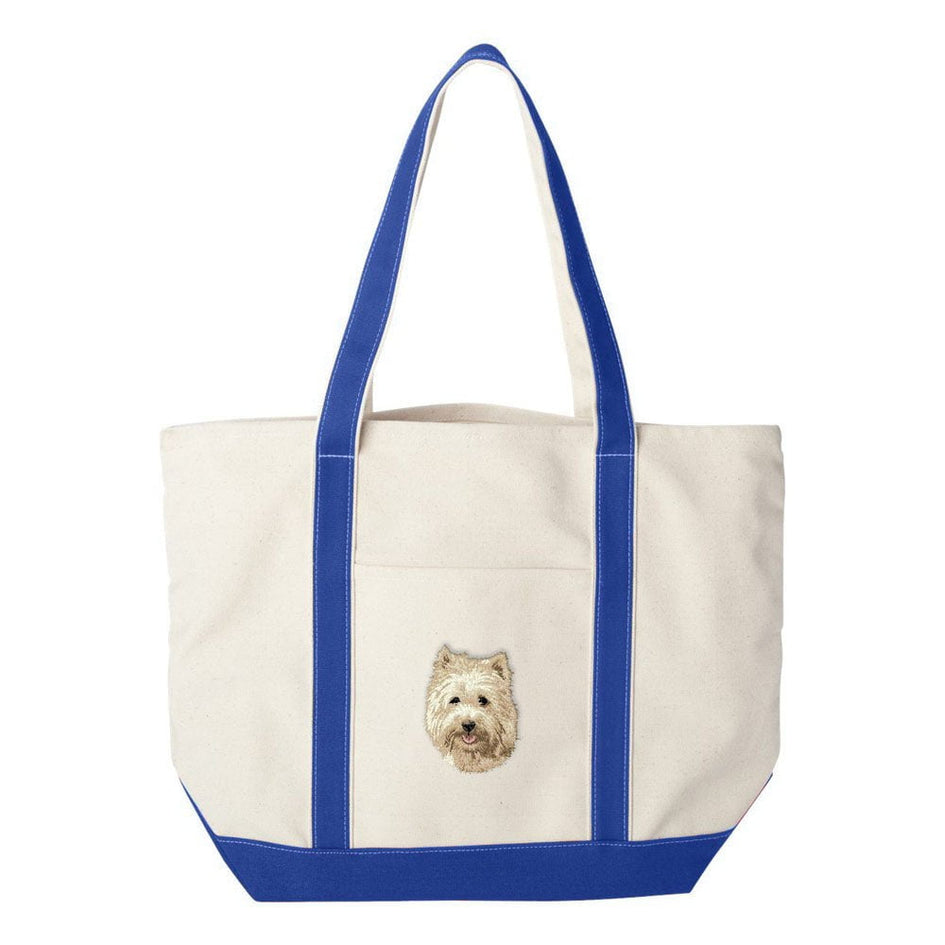 Cairn Terrier Embroidered Tote Bag