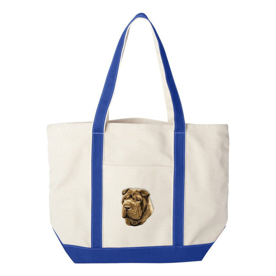 Chinese Shar Pei Embroidered Tote Bag