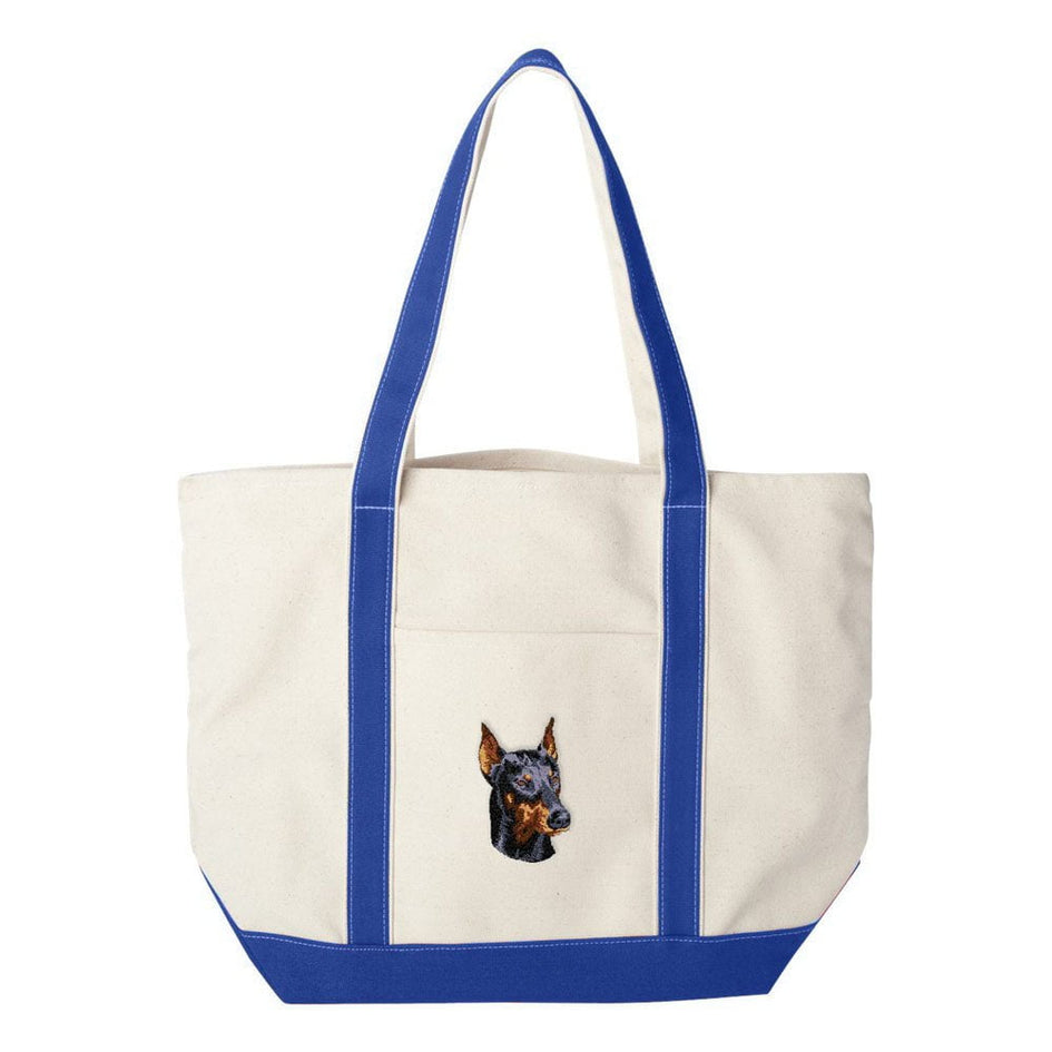 Doberman Pinscher Embroidered Tote Bag