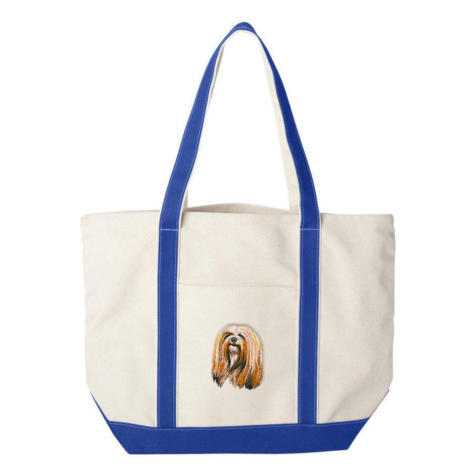 Lhasa Apso Embroidered Tote Bag