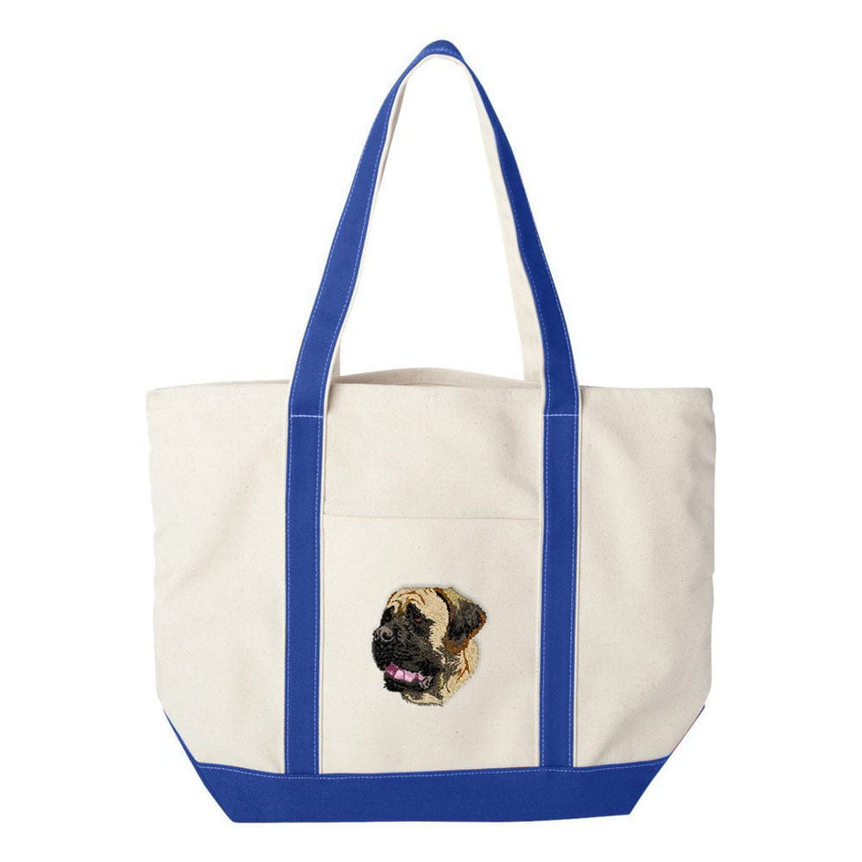 Mastiff Embroidered Tote Bag