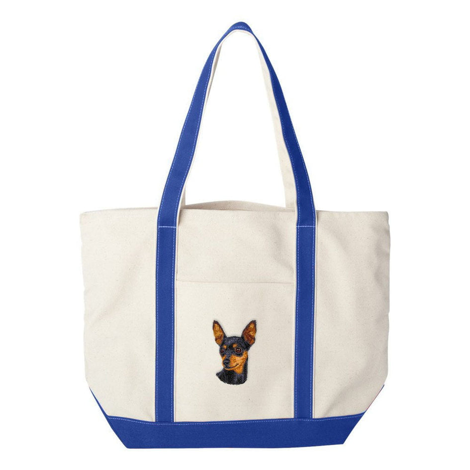 Miniature Pinscher Embroidered Tote Bag