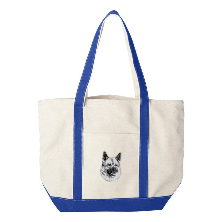 Norwegian Elkhound Embroidered Tote Bag
