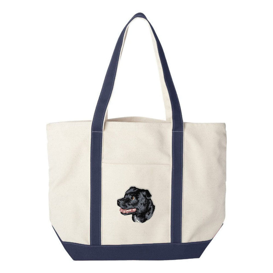 Staffordshire Bull Terrier Embroidered Tote Bag