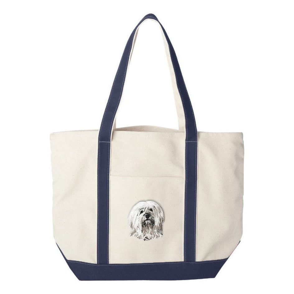 Tibetan Terrier Embroidered Tote Bag