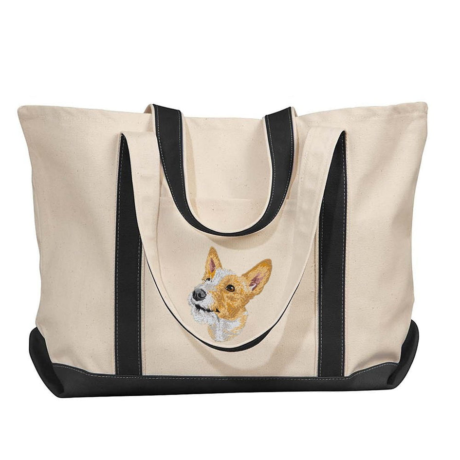 Portuguese Podengo Embroidered Tote Bag