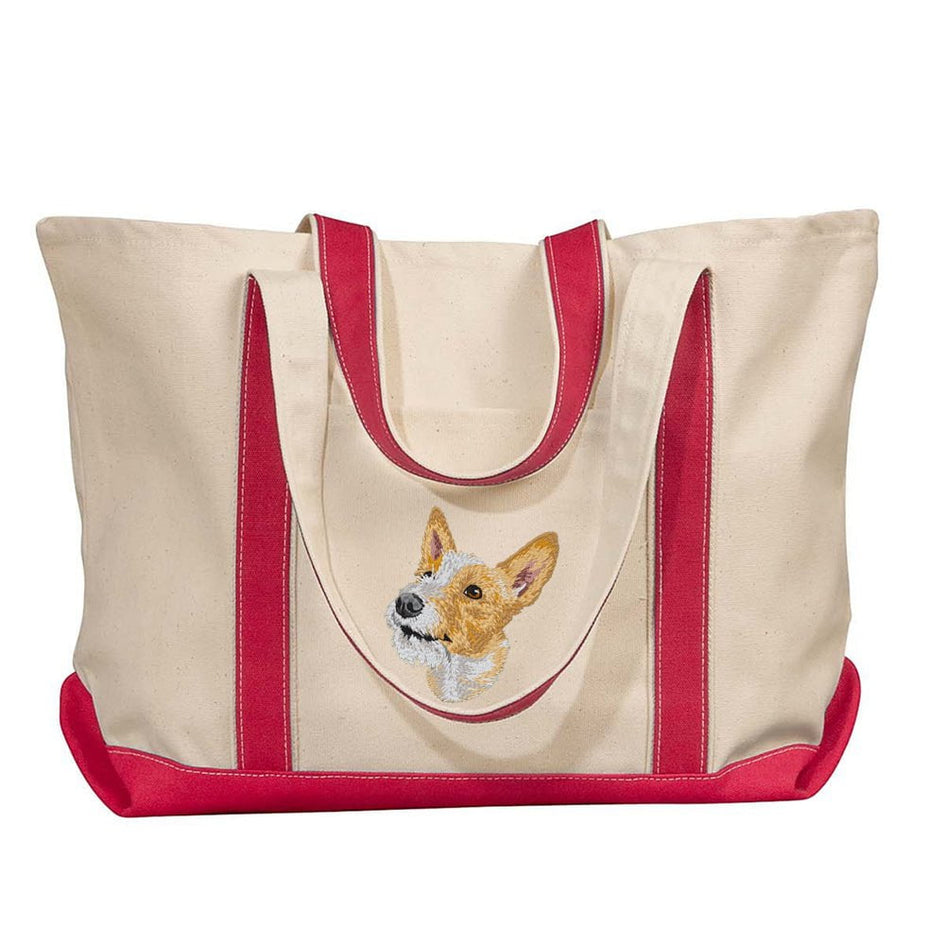 Portuguese Podengo Embroidered Tote Bag