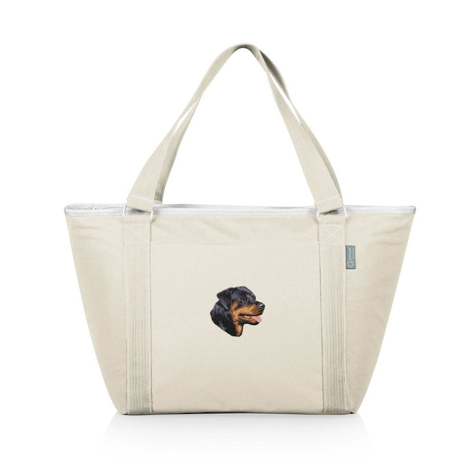 Rottweiler Embroidered Topanga Cooler Tote Bag