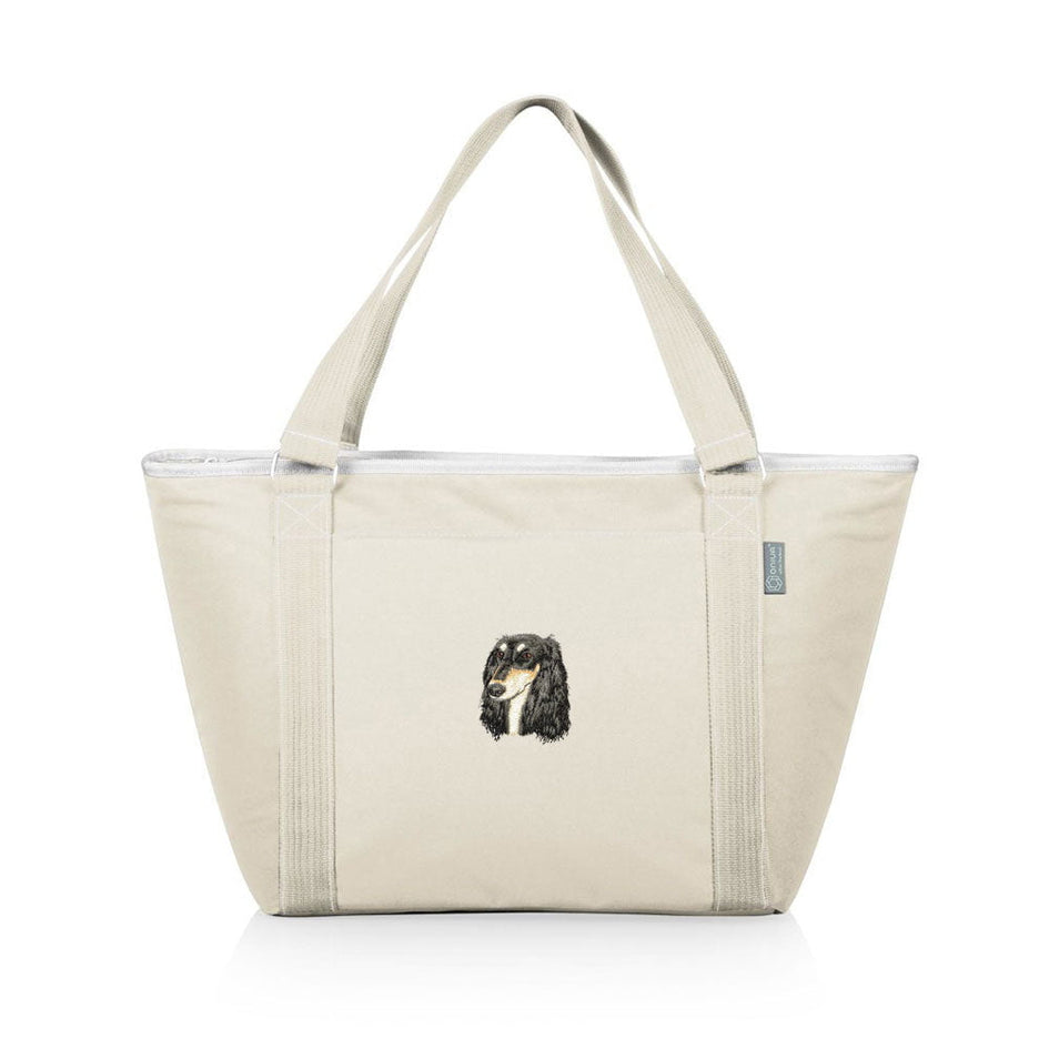 Saluki Embroidered Topanga Cooler Tote Bag