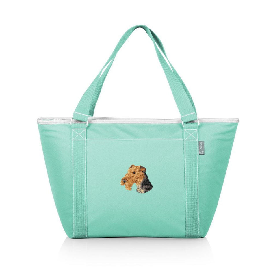 Airedale Terrier Embroidered Topanga Cooler Tote Bag