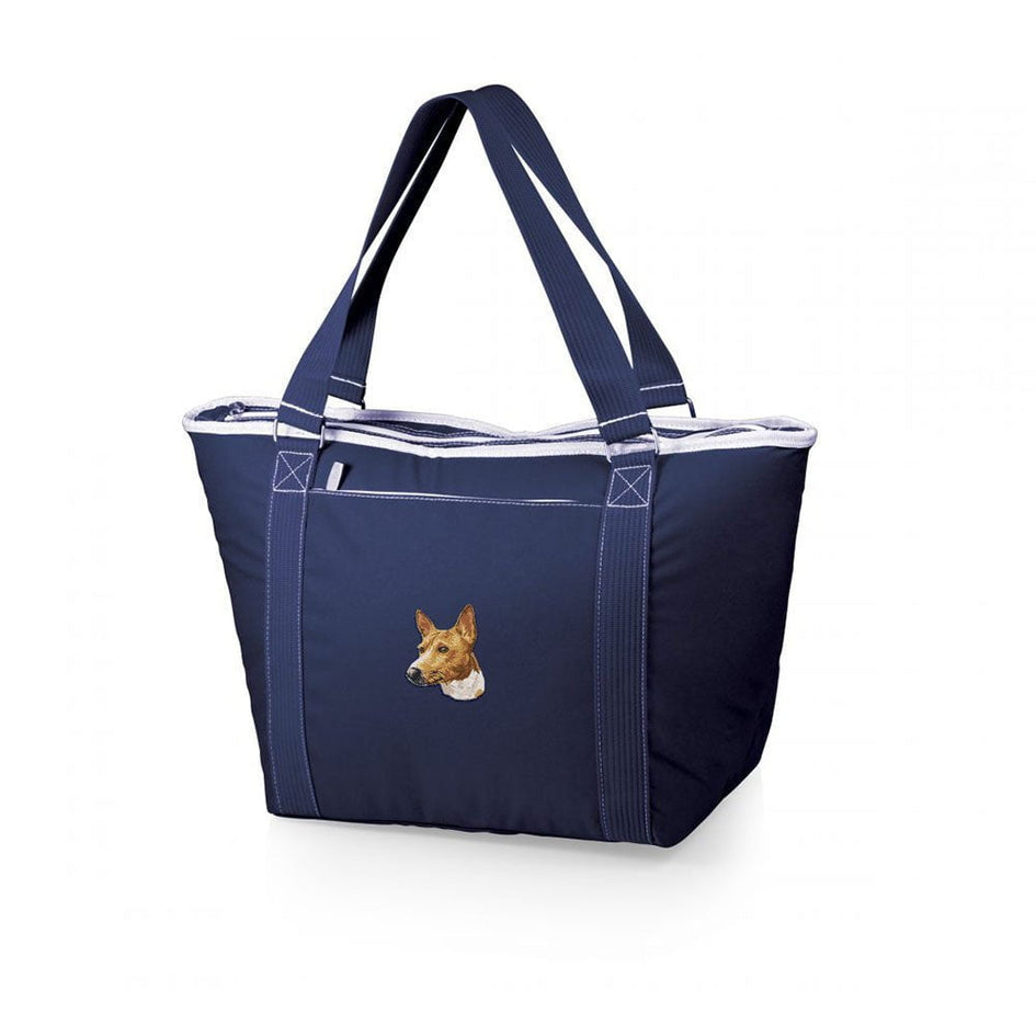 Basenji Embroidered Topanga Cooler Tote Bag