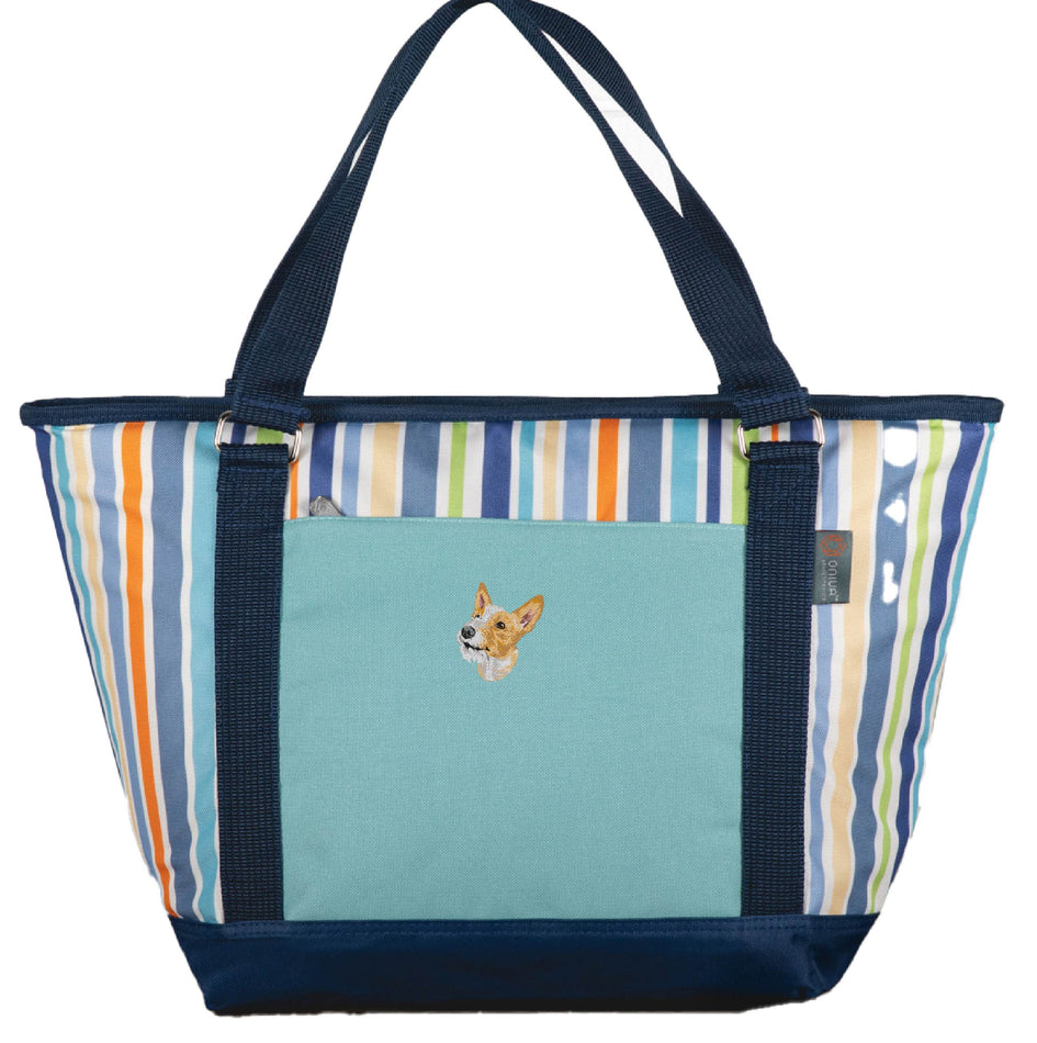 Portuguese Podengo Embroidered Topanga Cooler Tote Bag