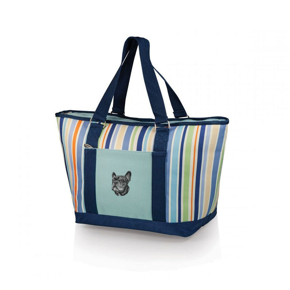 French Bulldog Embroidered Topanga Cooler Tote Bag