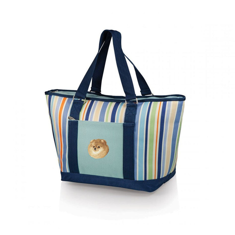Pomeranian Embroidered Topanga Cooler Tote Bag