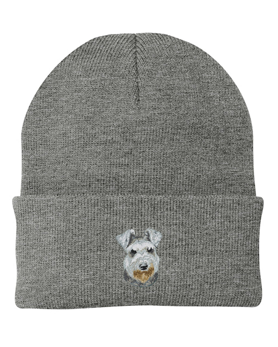 Miniature Schnauzer Embroidered Beanies