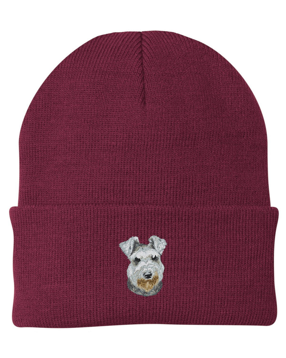 Miniature Schnauzer Embroidered Beanies